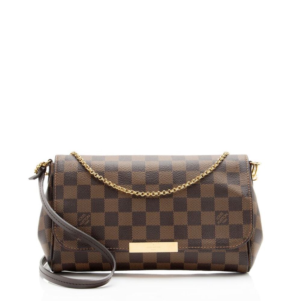 Louis Vuitton Damier Ebene Favorite MM Shoulder Bag